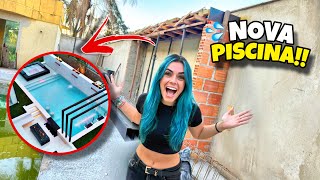 COMEÇAMOS CONSTRUI O CINEMA NA PISCINA DA CASA ABANDONADA!!