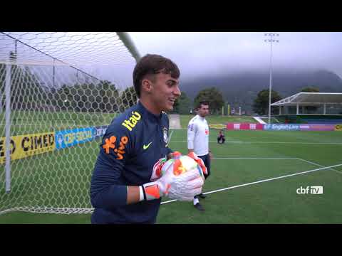 GOLEIROS da Seleção Brasileira SUB-17 participam de DESAFIO DE REPOSIÇÃO