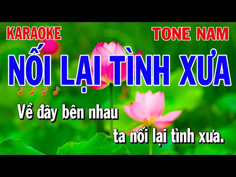 Karaoke Nối Lại Tình Xưa Tone Nam ( Em ) Nhạc Sống | Công Minh Organ