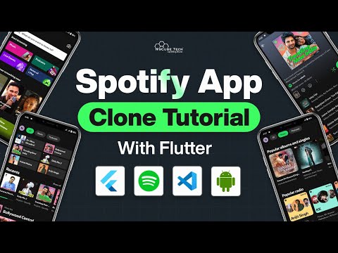 Build and Deploy Spotify Music App Clone with FLUTTER (VS Code, Dart, Figma) 2025