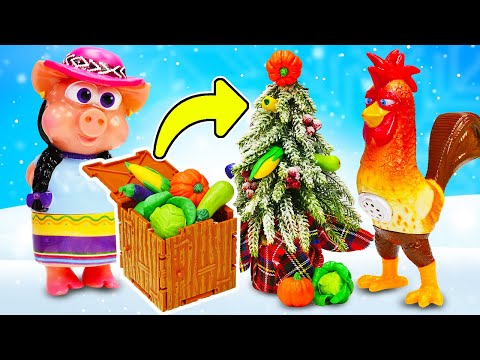 Gli addobbi natalizi speciali nella fattoria giocattolo! 🎄 Video e giochi per i bambini più piccoli