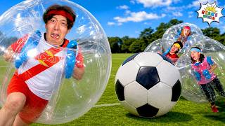 Can We Win This GIANT Soccer Match?! ⚽👀