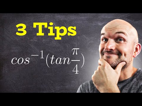 Three tips for evaluating inverse trig functions