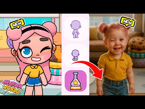 LOS PERSONAJES DE AVATAR WORLD SI FUERAN PEQUES 🍼 en la VIDA REAL *NUEVA ACTUALIZACION* AVATAR WORLD