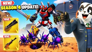 Fortnite’s *NEW* SEASON 4 Update is CRAZY! (Power Rangers)