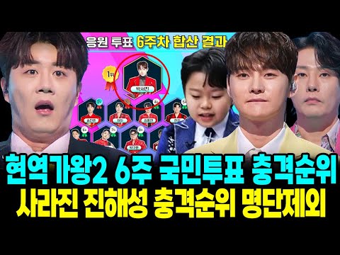 현역가왕2 국민투표 사라진 진해성 6주차 순위 명단제외 충격탈락