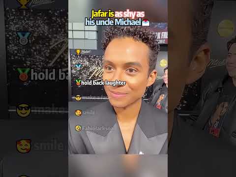 Jafar is as shy as his uncle Michael🥰#MichaelJackson#JaafarJackson
