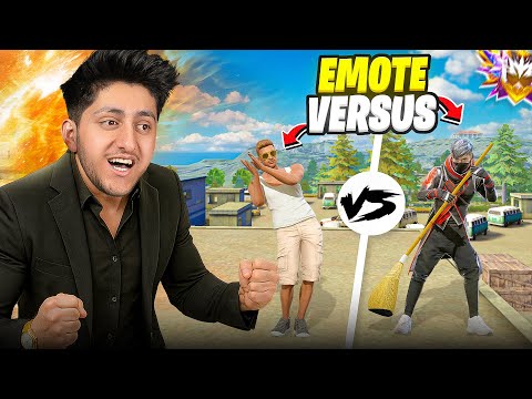Funny Emote Versus On Factory Roof 😂 Noob Vs Rich Who Will Win ? - Garena Free Fire