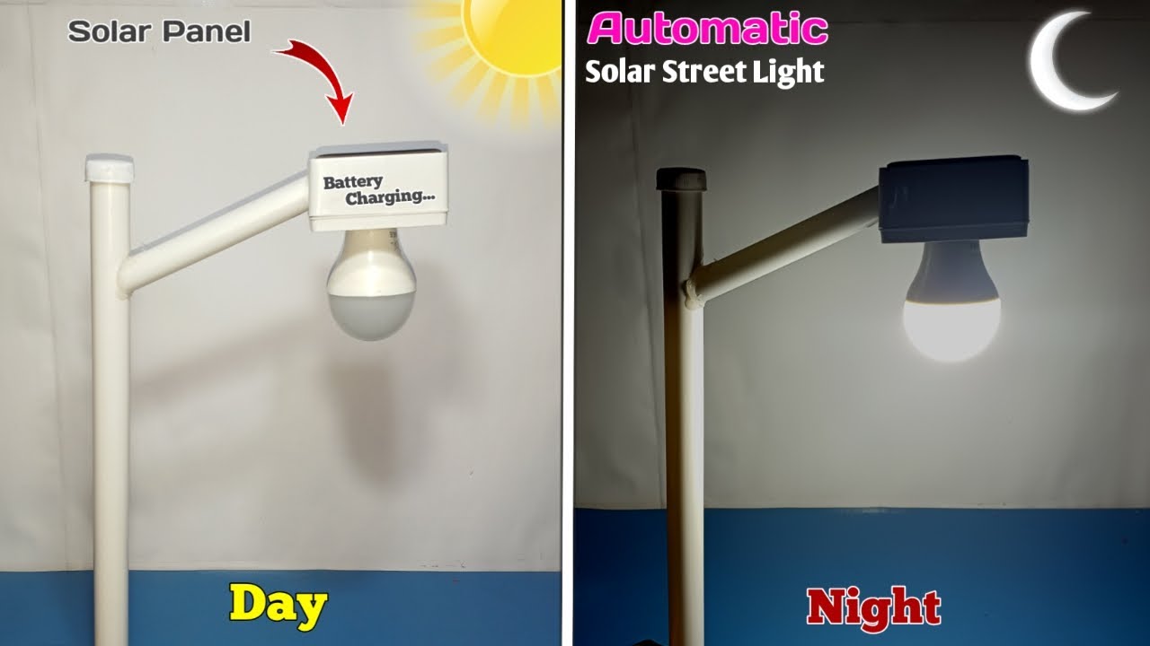How to Make a Automatic Solar Street Light at Home | Automatic On and Off Solar Light