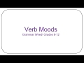 Exploring Verb Moods in Grammar