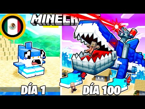 SOBREVIVÍ 100 DÍAS como TRALALERO TRALALA en MINECRAFT HARDCORE!
