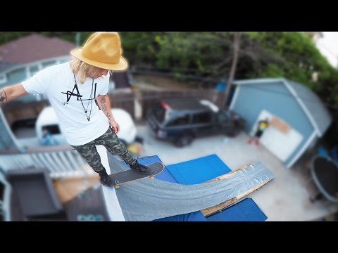 Duct Tape Vert Ramp!! (HACKED DURING LIVE STREAM!)