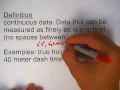 Exploring Discrete and Continuous Data Concepts
