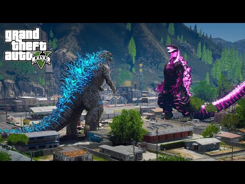 Godzilla vs Shin Godzilla | Epic GTA 5 Mods Battle