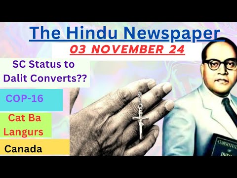 03 November 2024 The Hindu Newspaper Analysis