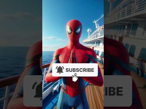 كيف يهرب؟ 🤯 سبايدرمان محبوس داخل اليخت الفاخر 🛥️🕷️🔥 #شورت