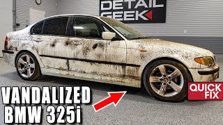 Cleaning A Disaster "VANDALIZED" Repo Car For Auction! | Quick Fix