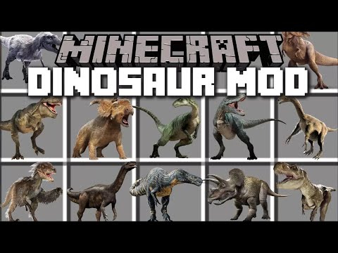 Minecraft DINOSAUR MOD / FIGHT AND DEFEND AGAINST THE FLESH EATING DINOSAURS!! Minecraft