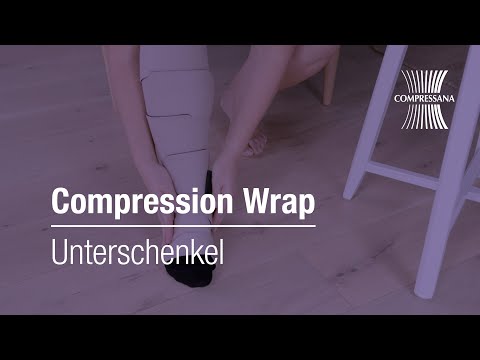 Ödemtherapie mit Compression Wrap – Anlegen des Fuß- und Wadensegments