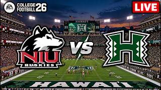 🔴 LIVE Northern Illinois vs Hawaii | College Football 26 Full Game Highlights 🏈 Gameplay 