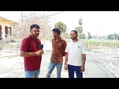 70 से 75 लाख रुपया की लागत से बन रहा पंडाल