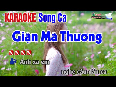 Giận Mà Thương Karaoke Song Ca Cha Cha Hay Nhất | Nhạc Sống Thanh Ngân