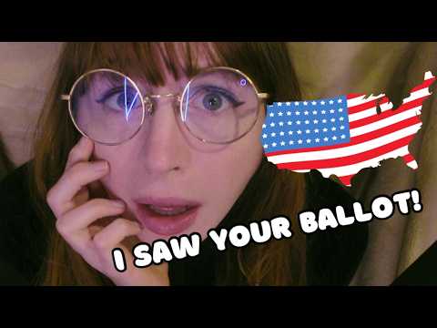 i saw WHO you VOTED for! (asmr)