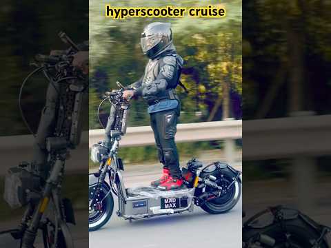 Hyperscooter cruising. 90 mph e-scooter
