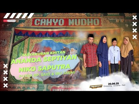 🔴 LIVE KETOPRAK CAHYO MUDHO | TASYAKURAN KHITAN ANANDA SEPTIYAN NIKO SAPUTRA |