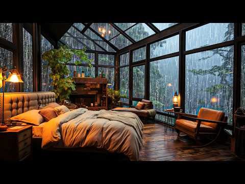Rain Sound and Thunder on the Window - Fall asleep fast, relax the mind with this magical sound