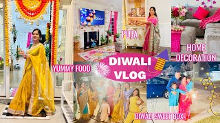 🪔DIWALI PREP WITH ME🏡🪷FESTIVE HOME TOUR👩‍🍳YUMMY COOKING 🥧HOMEMADE SNACKS😇A MAGICAL DIWALI VLOG