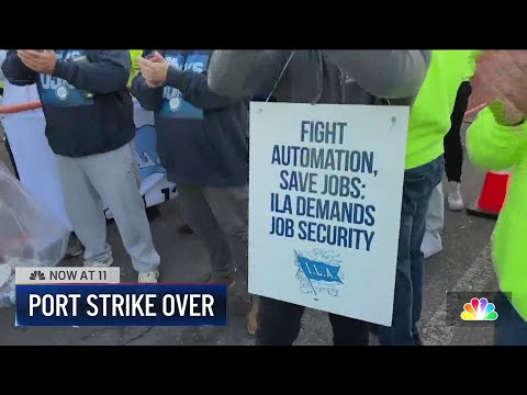 Port workers' strike ends after both side reach tentative deal | NBC New York