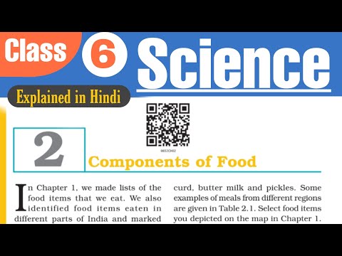 Class 6 | Science | Chapter 2 Components of Food Explained in Hindi #Ncert #goalachievers