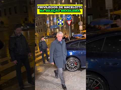 PRIVILÉGIOS DE CARLO ANCELOTTI NA SELEÇÃO BRASILEIRA #futebol #futebolbrasileiro #selecaobrasileira