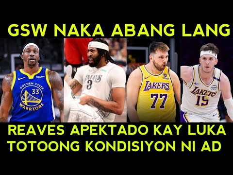 Davis out indefinitely sa Mavs! Warriors NAKABANTAY kay Howard. Reaves APEKTADO kay Luka