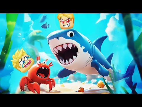 فيلم روبلوكس : اصبحت ملك البحر 👑 ( اتحولت سمكة قررررش وكلت الكل 🦈 ❌ ) جااامد 🔥 !!