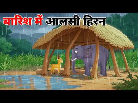 बारिश में आलसी हिरन | Barish Ki Kahani | BARISH MEIN AALSI HIRAN | HINDI STORIES | HINDI KAHANI