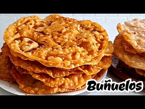 BUÑUELOS CRUJIENTES Y DELICIOSOS(azucarados y con miel de piloncillo)-CRIS EN LA COCINA