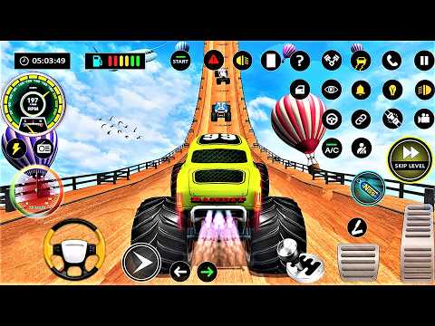 Monster Truck Mega Ramp Extreme Racing Android Game -محاكي القياده سيارة سباق مستحيلة العاب سيارات