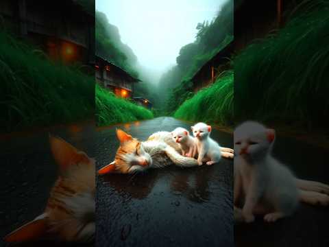A Mother Cat’s Last Sacrifice for Her Kittens | Heartbreaking True Story