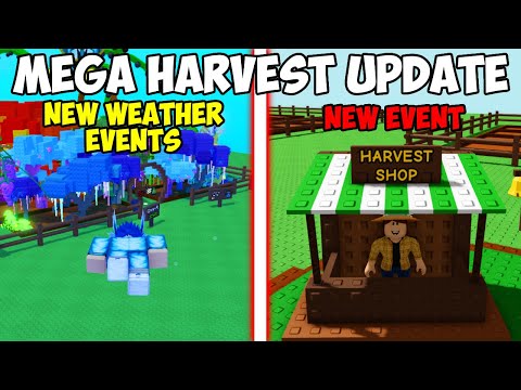 The NEW Mega Harvest Update In Grow A Garden (Roblox)