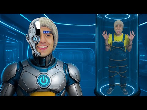 لما اخوك الصغير يتخطف ونسخته من الذكاء الاصطناعي تعيش معاكم في البيت لمدة يوم كامل 🦾😂 | محمد عماد