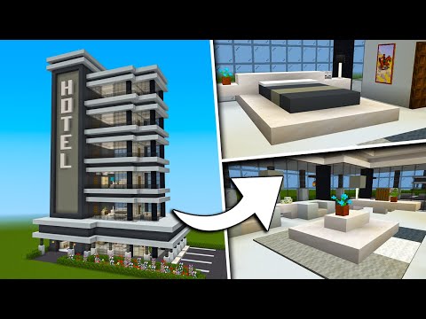 How to Build a HOTEL in Minecraft! (#2) Interior Tutorial