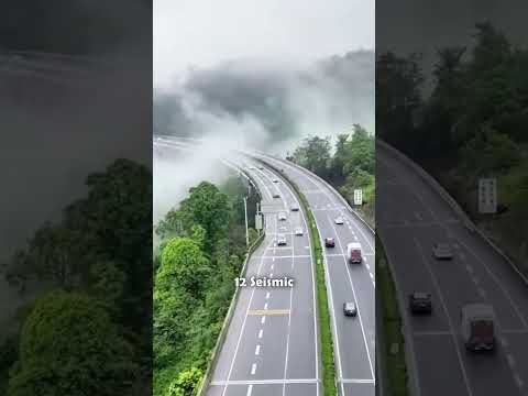 Highway in the Clouds – The Yaxi Expressway🤯|#shorts