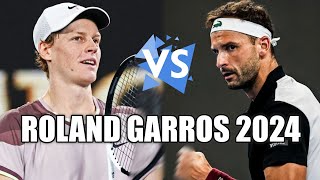 Grigor Dimitrov vs Jannik Sinner ROLAND GARROS 2024 Prediction