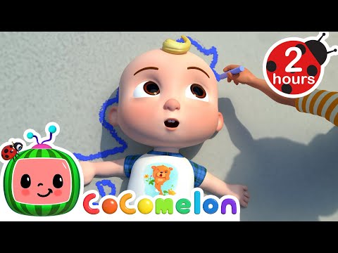 Heads Shoulders Knees and Toes | CoComelon Animal Time | Animal Nursery Rhymes