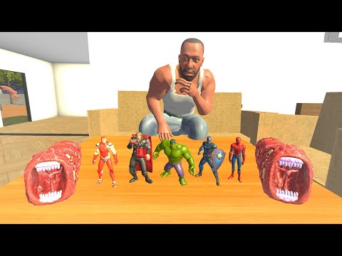 FRANKLIN FOUND TINY AVENGERS IN INDIAN BIKE DRIVING 3D