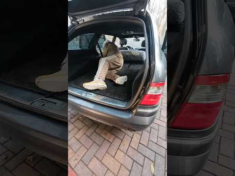 😎🛋️AMG Kofferraum Test🤩 #mercedes #automobile #amg #v8 #w211 #classic #luxury #e500mmc