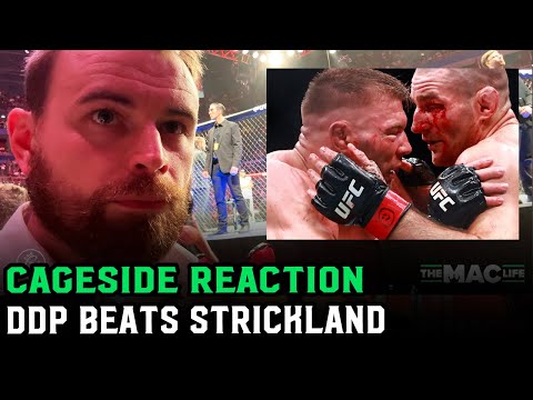 UFC 312 Cageside Reaction: Dricus Du Plessis breaks Sean Strickland's nose