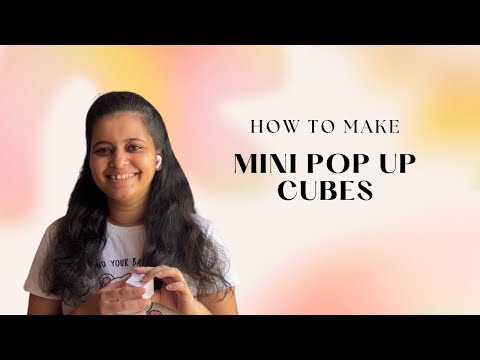 How to make pop up cubes || Mini pop up cube tutorial || DIY Papercrafts